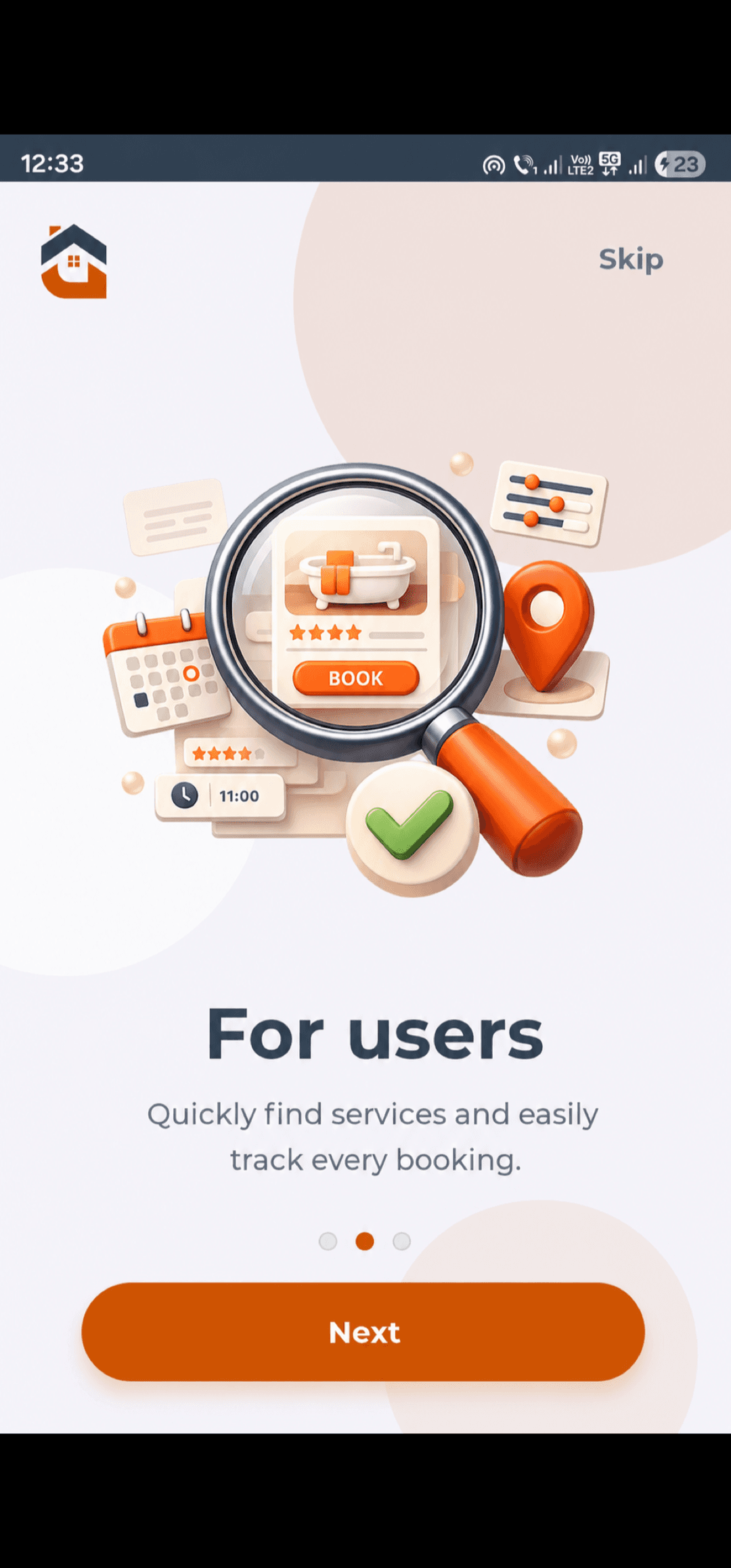 Second onboarding screen
